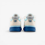 METRO New Balance 990v4 Made in USA sneakers in Moonbeam, Cloud Blue, and Magic Blue suede and mesh with ENCAP cushioning.