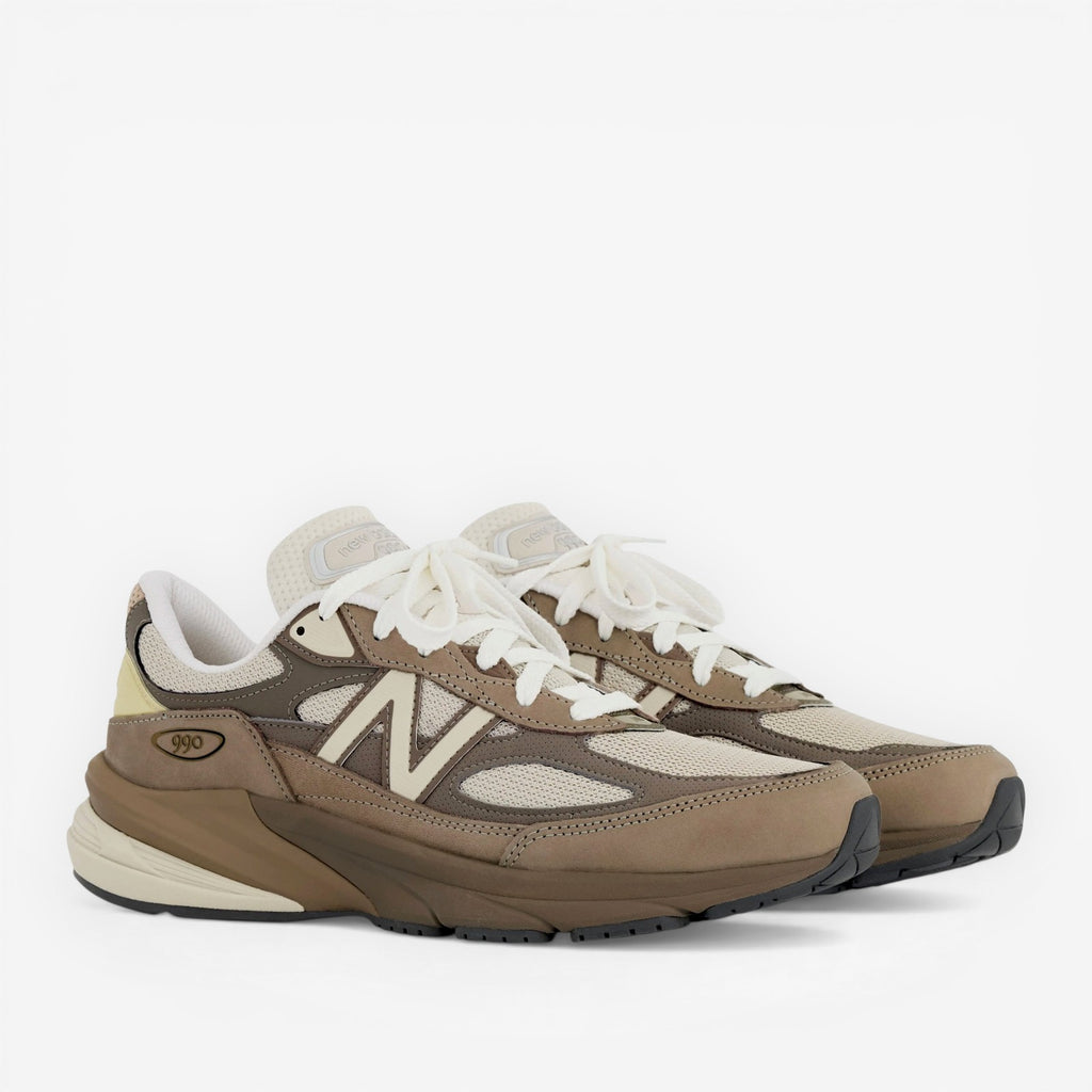 METRO Teddy Santis x New Balance 990v6 Driftwood Timberwolf suede and mesh lifestyle sneakers.
