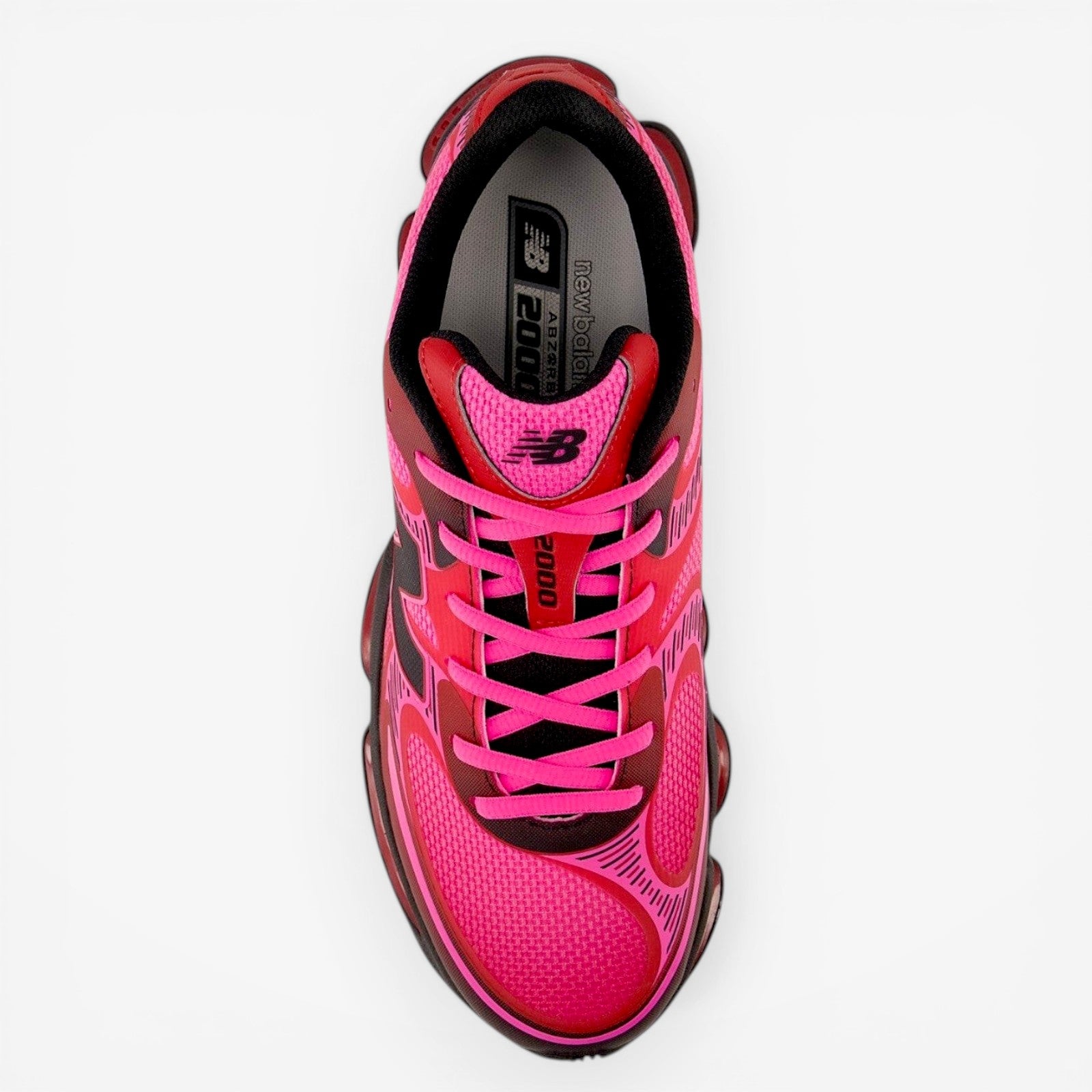METRO New Balance ABZORB 2000 Pink Heat running shoes with mesh and synthetic overlays, ABZORB cushioning.
