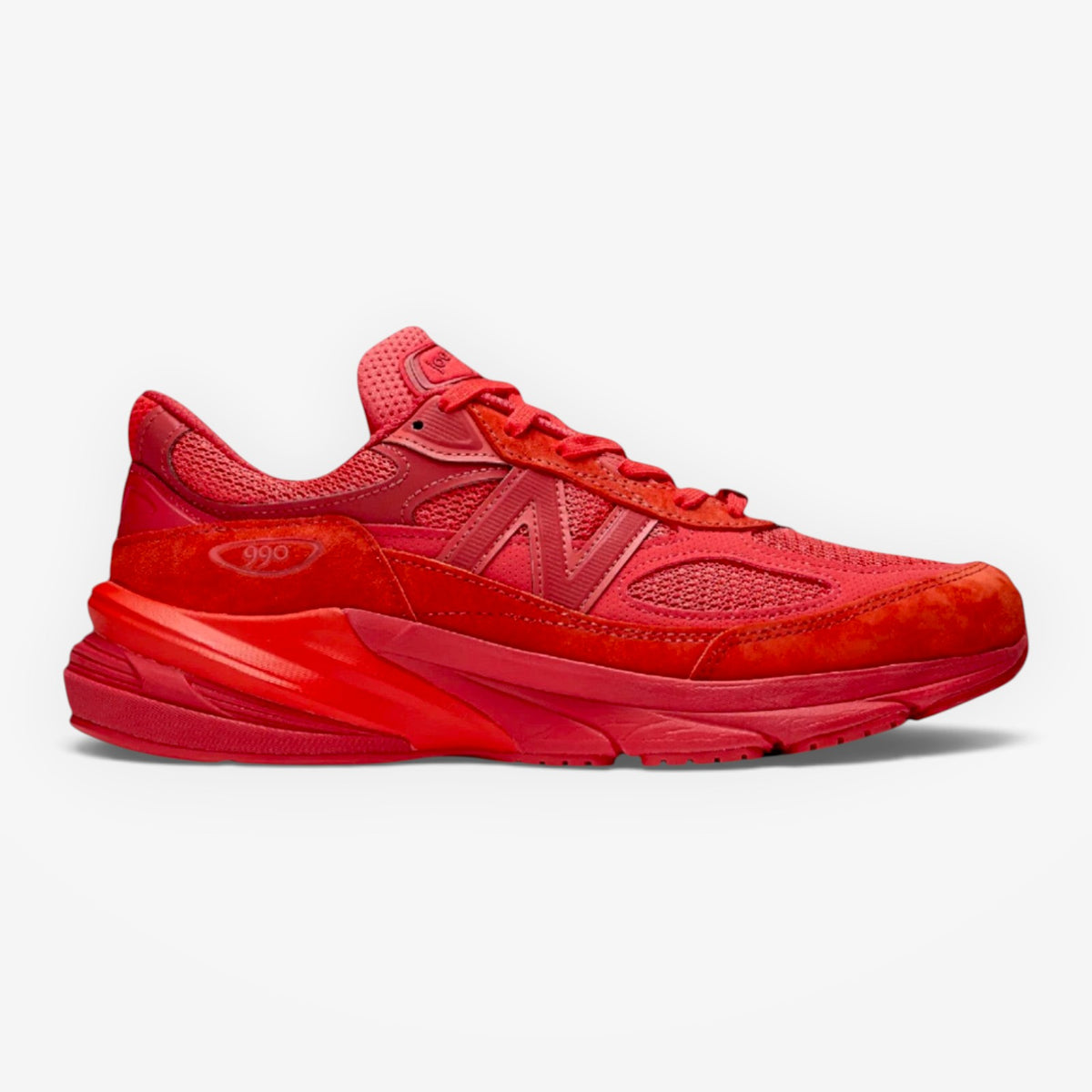 METRO New Balance 990v6 Joe Freshgoods sneaker in vibrant red suede and mesh with performance midsole