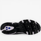 METRO New Balance U740 men's grey and fire cracker running shoes with breathable mesh upper and rubber outsole.