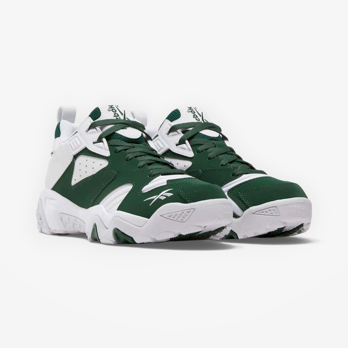 METRO Reebok Brutus Low sneakers in heritage green and white with synthetic upper and EVA midsole