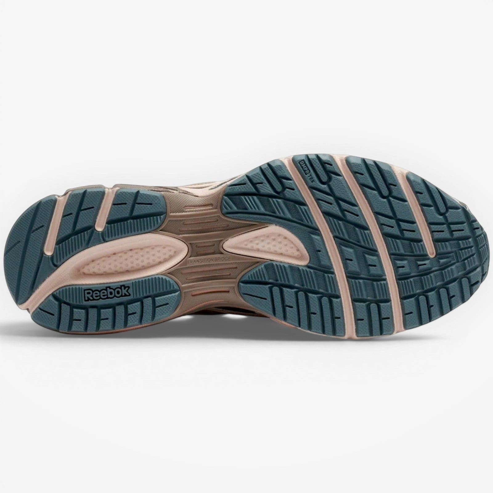 METRO Reebok Premier Road Ultra LTD running shoes in Gentle Pink, Pure Pink, and Midnight Tide. Features DMX Ride cushioning and rubber outsole.