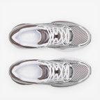 METRO ProGrid Omni 9: White, brown, and silver mesh and synthetic retro running shoes with ProGrid cushioning.