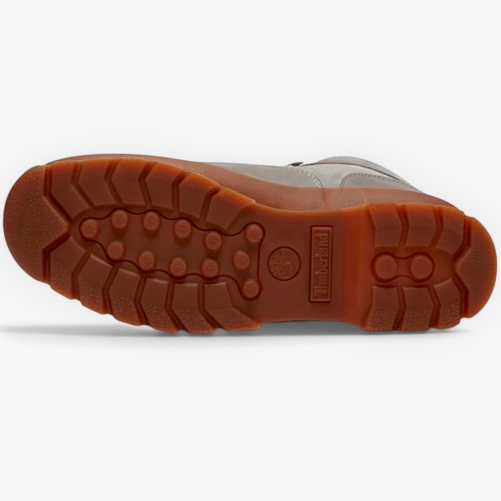 METRO Timberland Euro Hiker boot featuring a durable brown rubber lugged outsole for superior traction