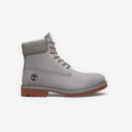 METRO Timberland Premium 6-Inch waterproof boot in mid grey nubuck leather with a padded collar and lug sole