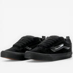 METRO Vans Knu Skool black suede and canvas skate shoes with padded collar and waffle outsole.